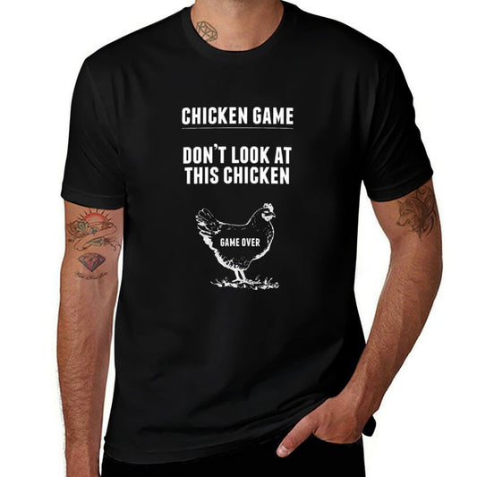 Chicken Game T-Shirt  Funny Chicken Joke  Eco-friendly Material T-Shirt