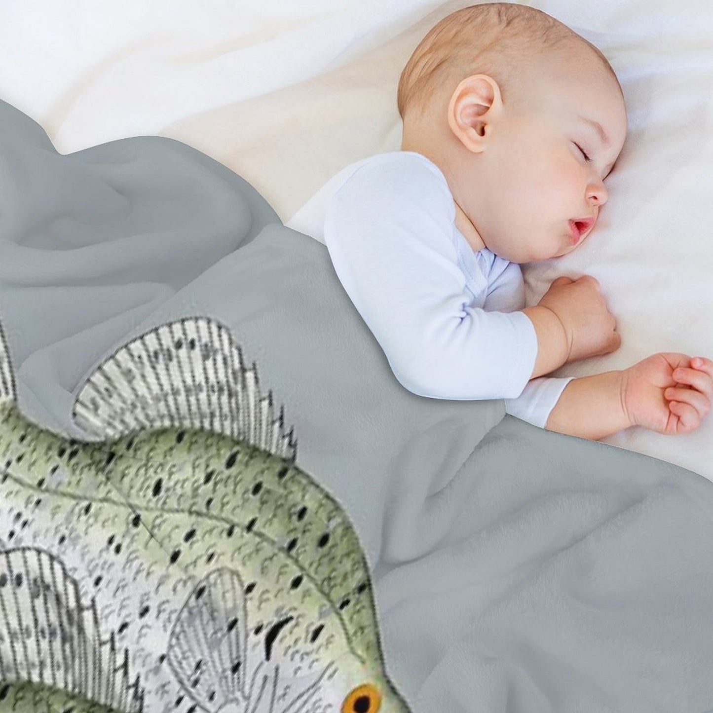 Crappie School Throw Blanket