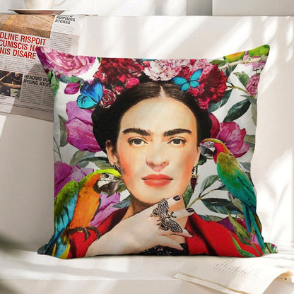 Frida.forever Linen Throw Pillow Cover
