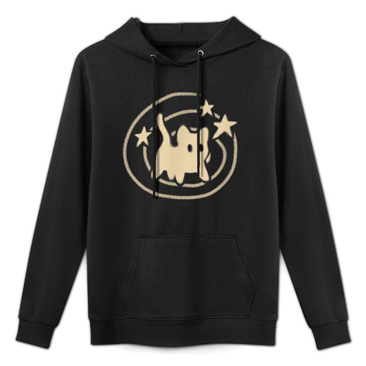 90s Y2K Scary Tomcat Cat Is Scared Under Starry Tail Pilling-Resistant Hoodie