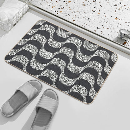 Walk The Streets of Rio Copacabana Sidewalk Theme  High-Traffic Bath Mat