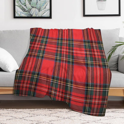 Royal Stewart Tartan Throw Blanket
