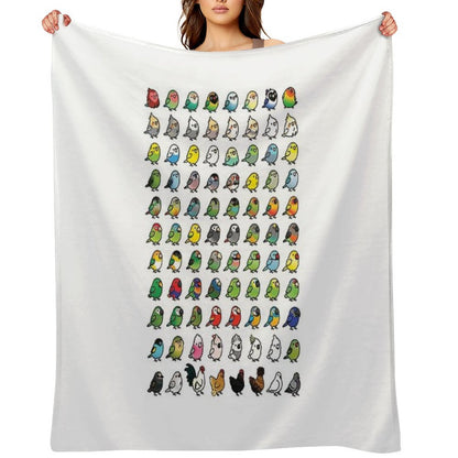 Everybirdy Collection Throw Blanket