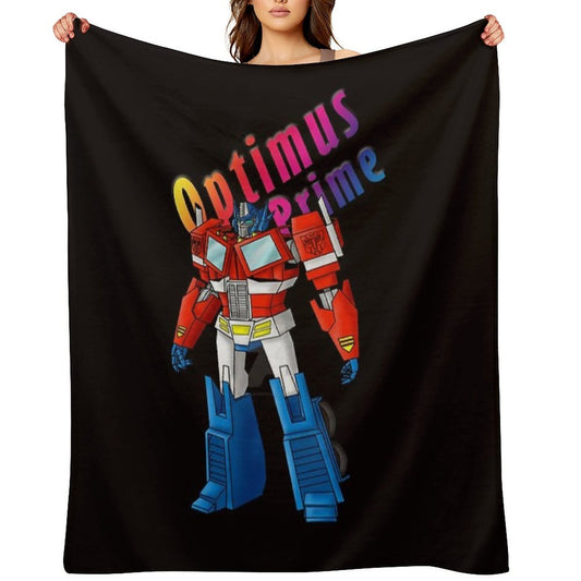 Optimus Prime, Transformers, Cartoon Throw Blanket