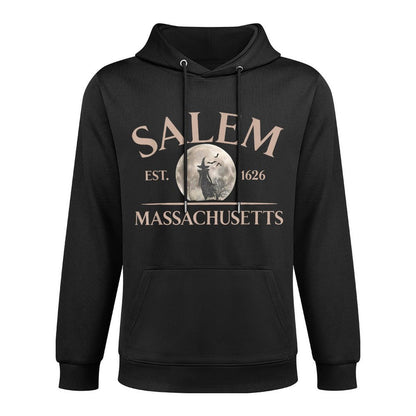Salem Est 1626 Massachusetts Halloween Witch Spooky Season Versatile Streetwear Hoodie