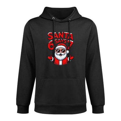 Funny Santa Says Six Seven Christmas Holiday 67 Meme 6 7 Kid All-Day Comfort Hoodie