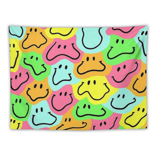 Smiley Face Pattern Tapestry