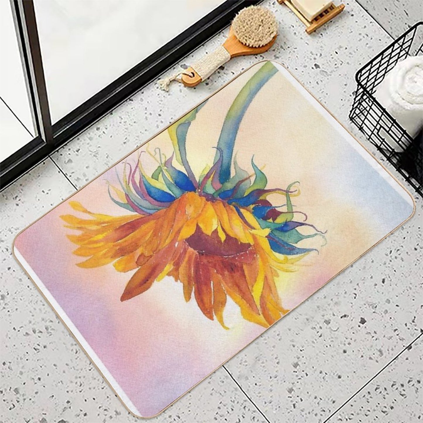 A Golden Touch Bath Mat