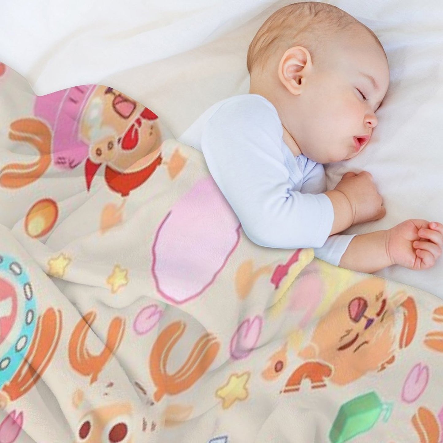 ONE PIECE! TONY TONY Chopper! Pattern IN CREAM Throw Blanket