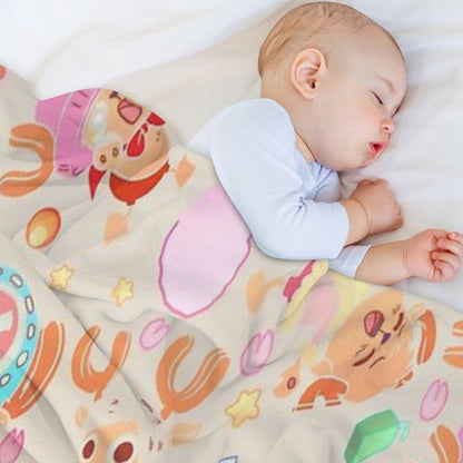 ONE PIECE! TONY TONY Chopper! Pattern IN CREAM Throw Blanket