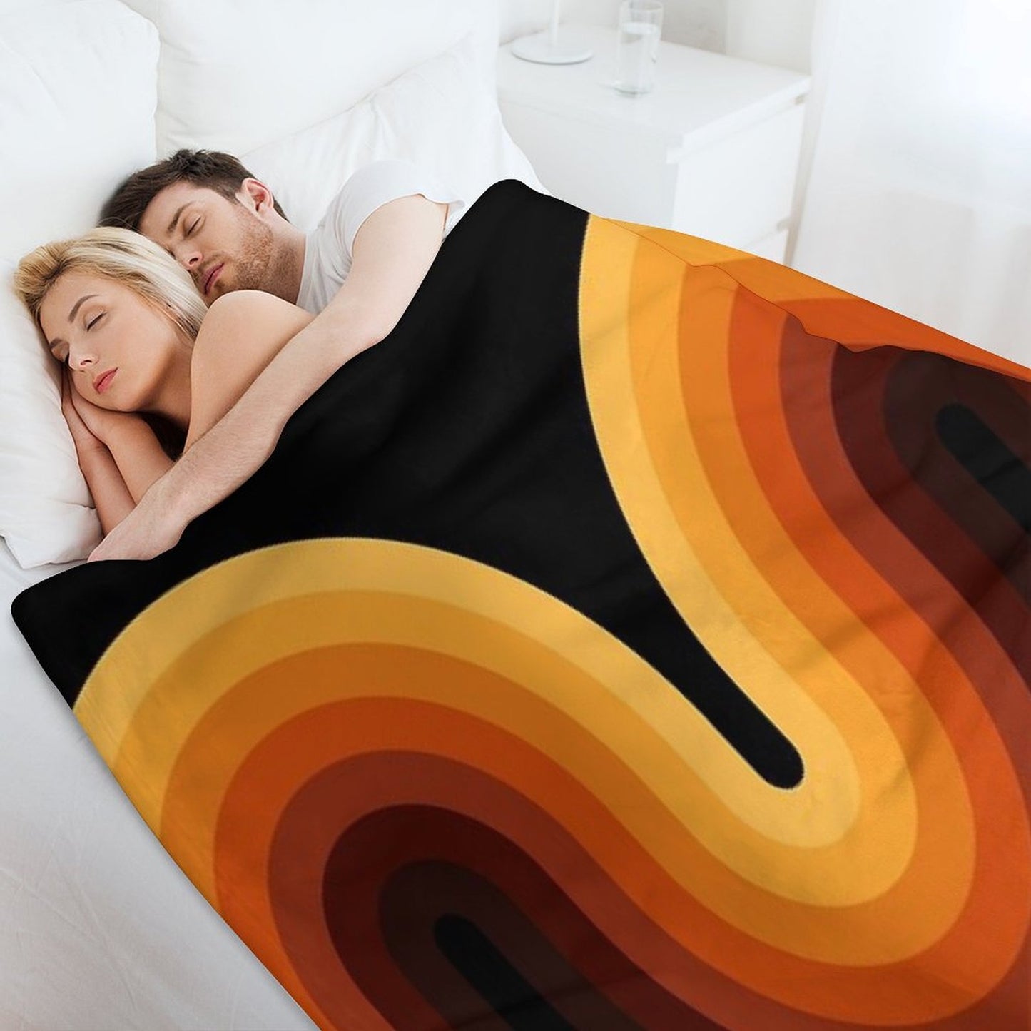 Retro Wave Throw Blanket