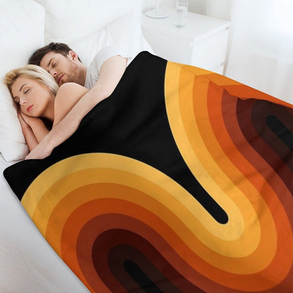 Retro Wave Throw Blanket