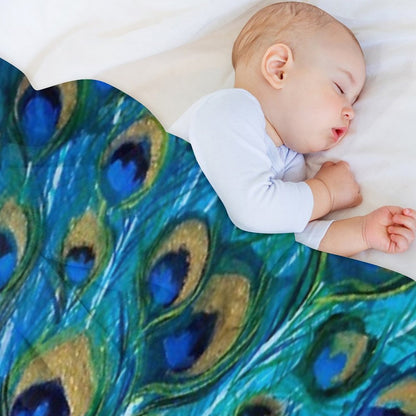 Peacock Full Glory 2 Throw Blanket