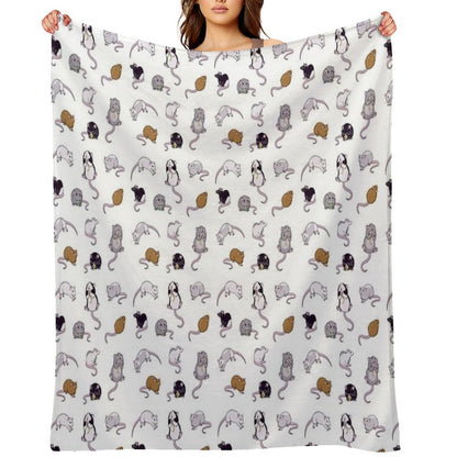 Rats, Rats, Rats Throw Blanket