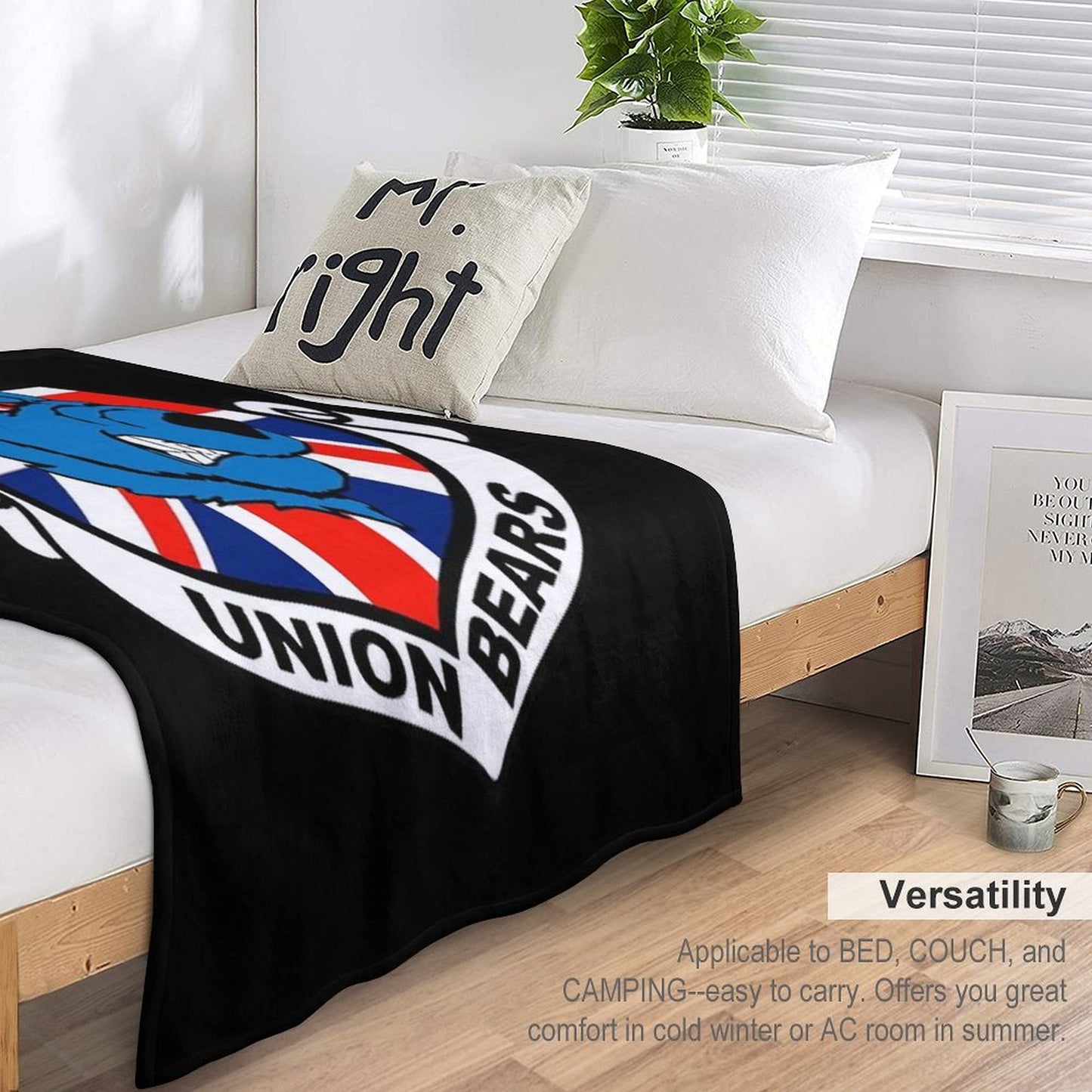 Union Bears Throw Blanket