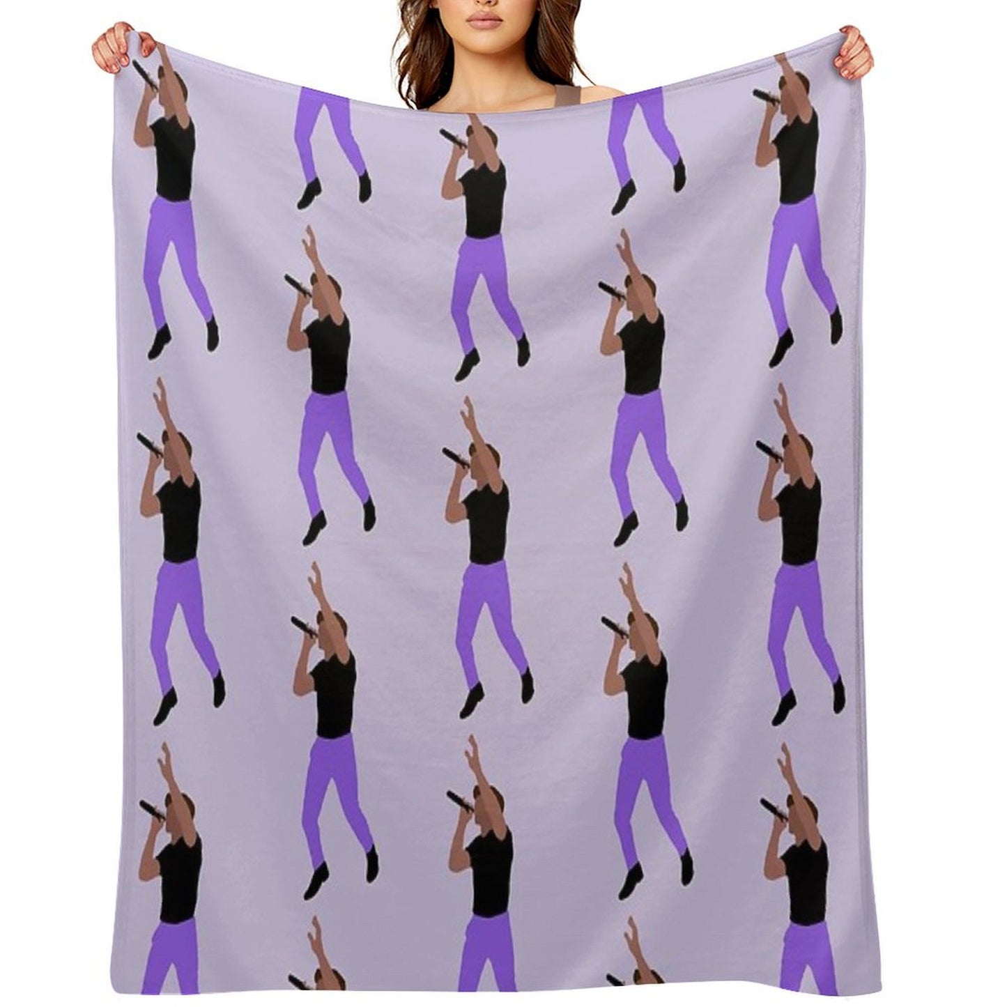 Niall Horan Purple Pants Throw Blanket