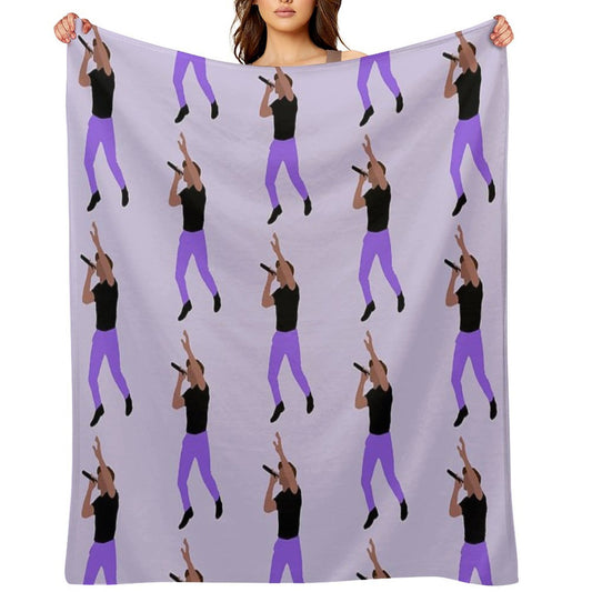Niall Horan Purple Pants Throw Blanket