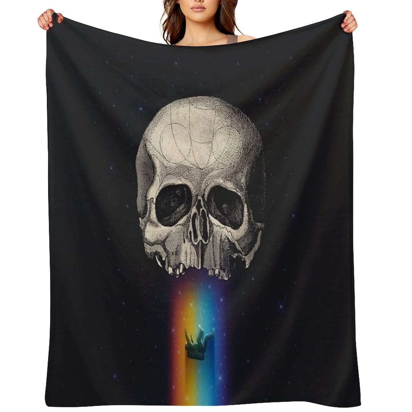 Iridescent Oblivion Throw Blanket