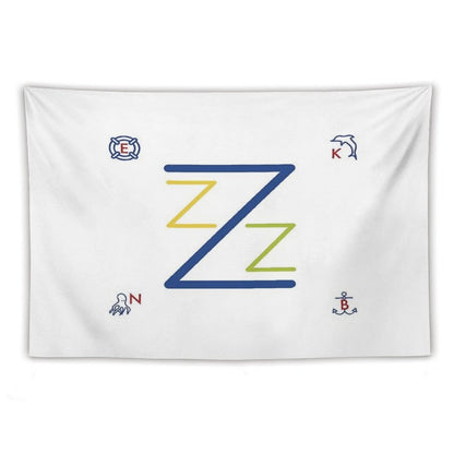 Team Zissou Flag Tapestry