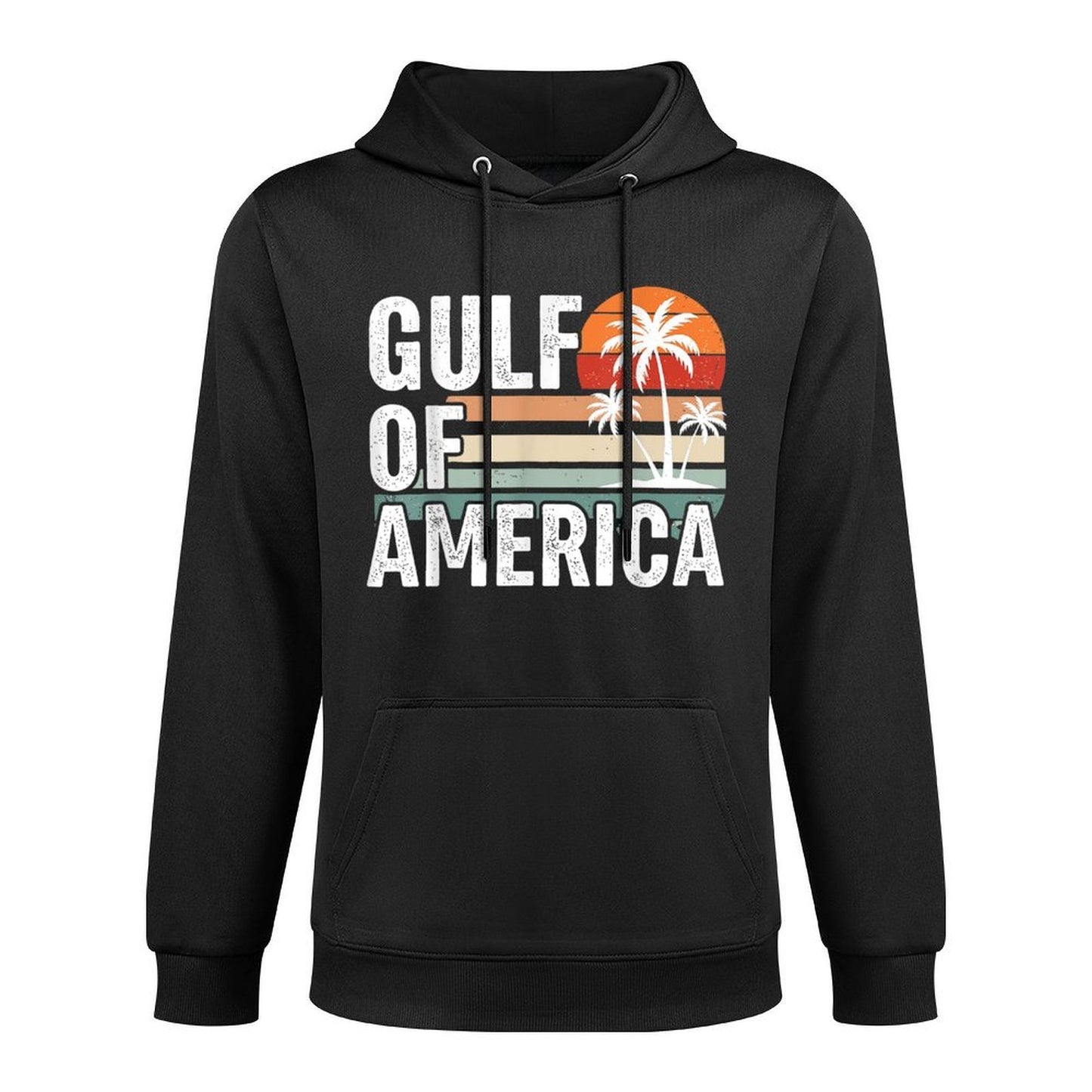 Retro Gulf of America Beach Coastal Vintage USA Adjustable Hood Hoodie