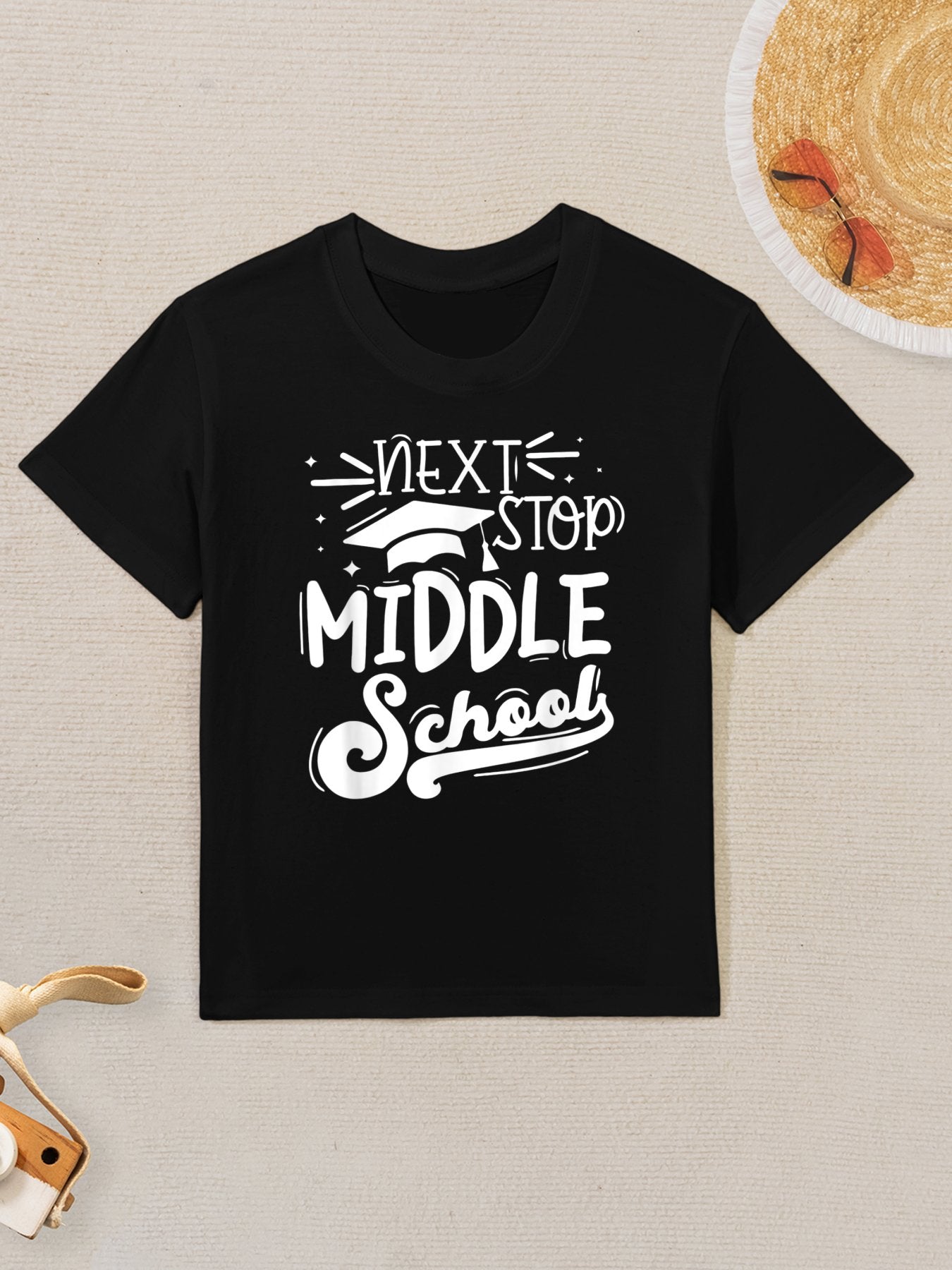Next Stop Middle School Fifth Grade Graduation Summer Break Kids T-Shirt