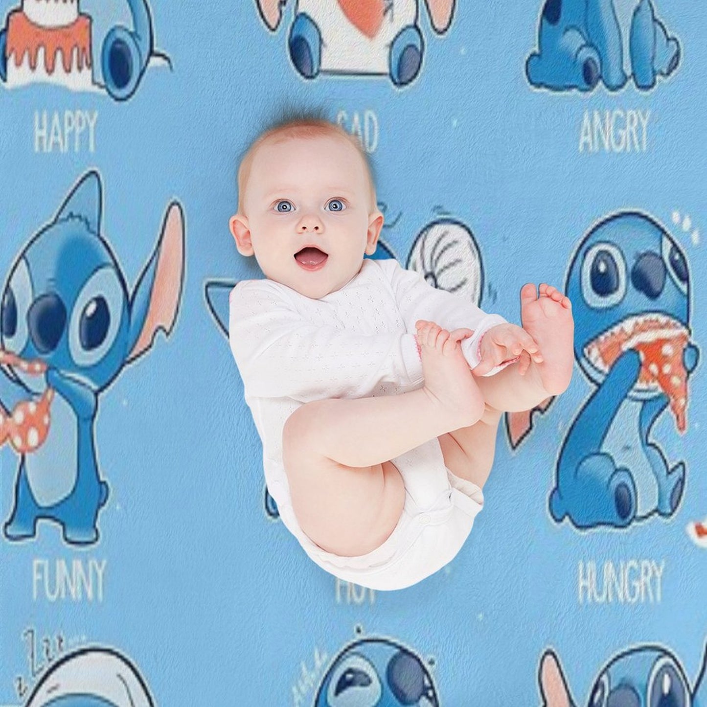 Stitch Emoticon! Throw Blanket