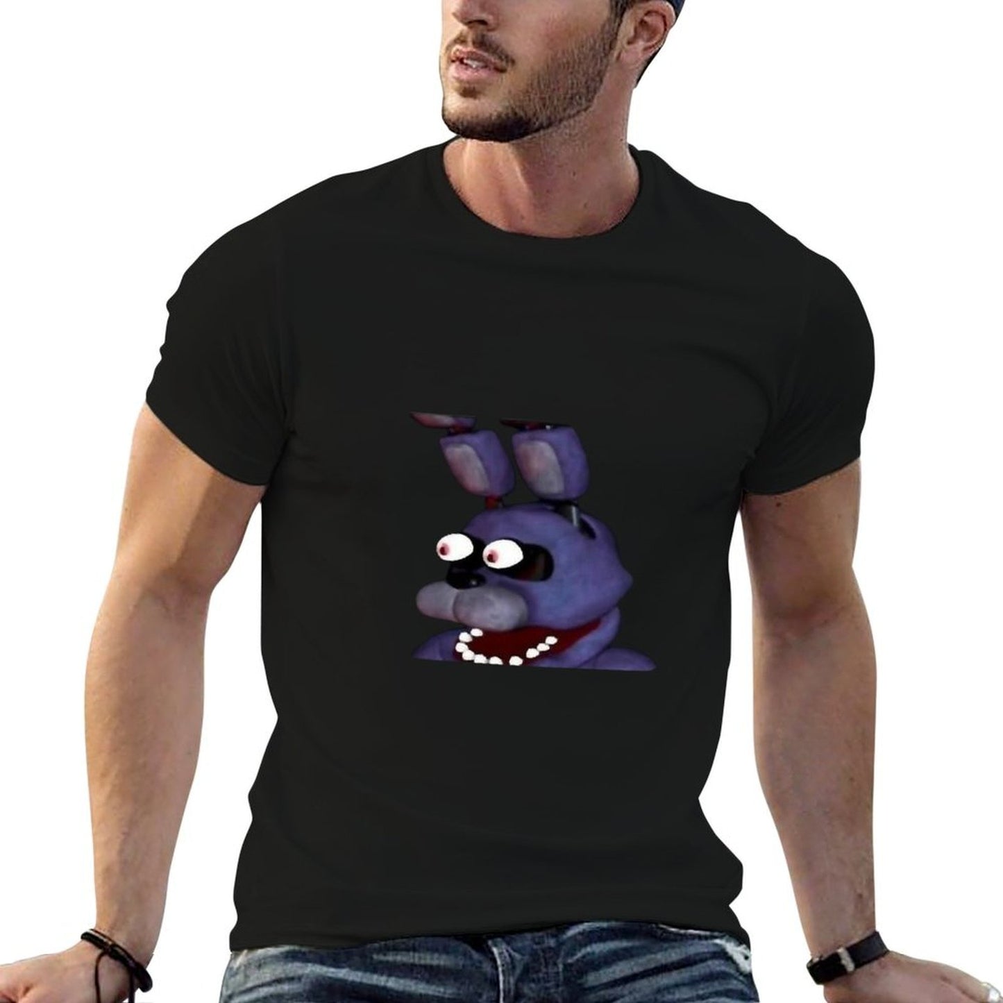 Fnaf Bonnie Balls !!!! Meme  Rolled Sleeves T-Shirt