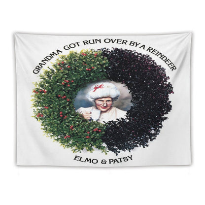 Grandma Got Run Over by A Reindeer Tapestry