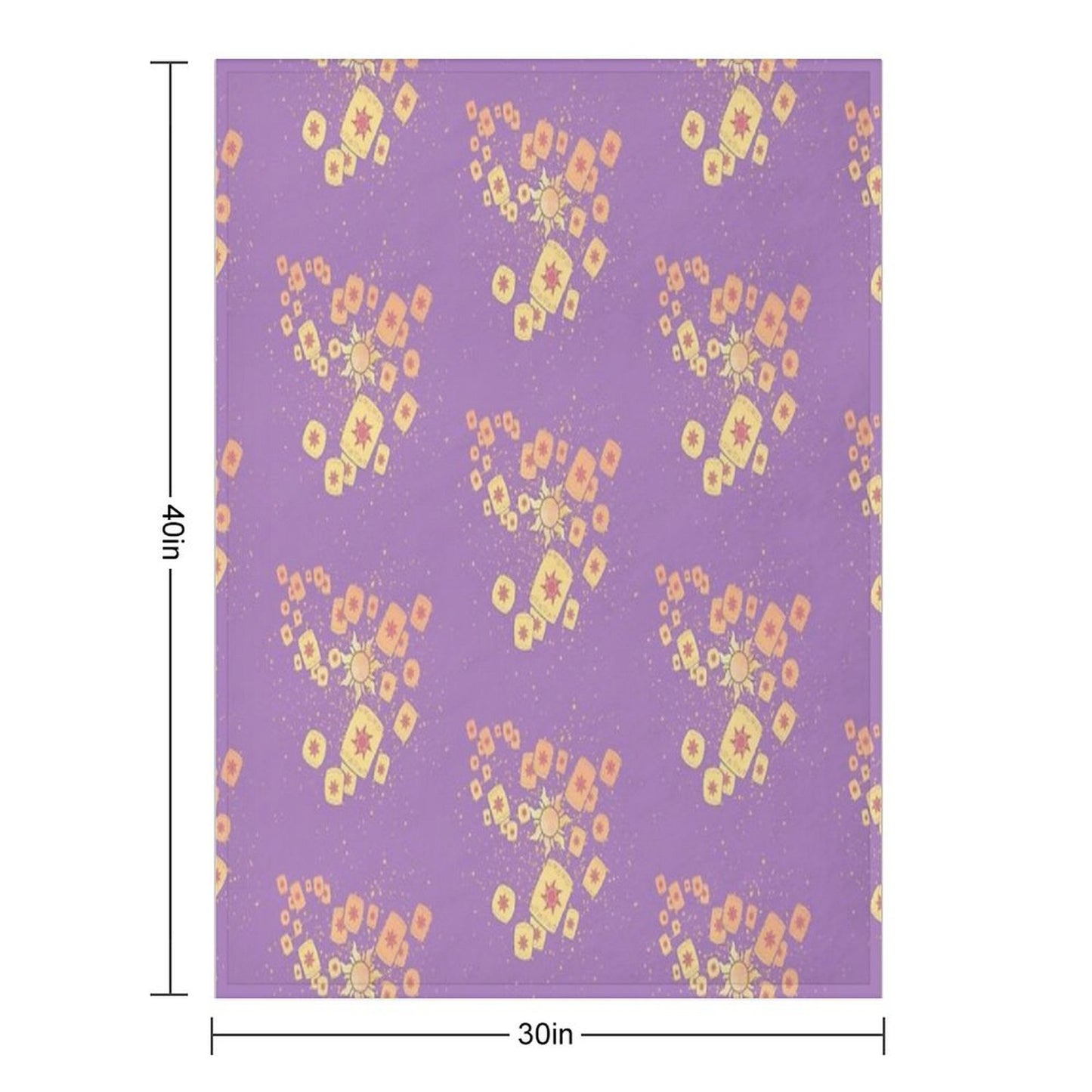 Lantern Light Tangled Throw Blanket