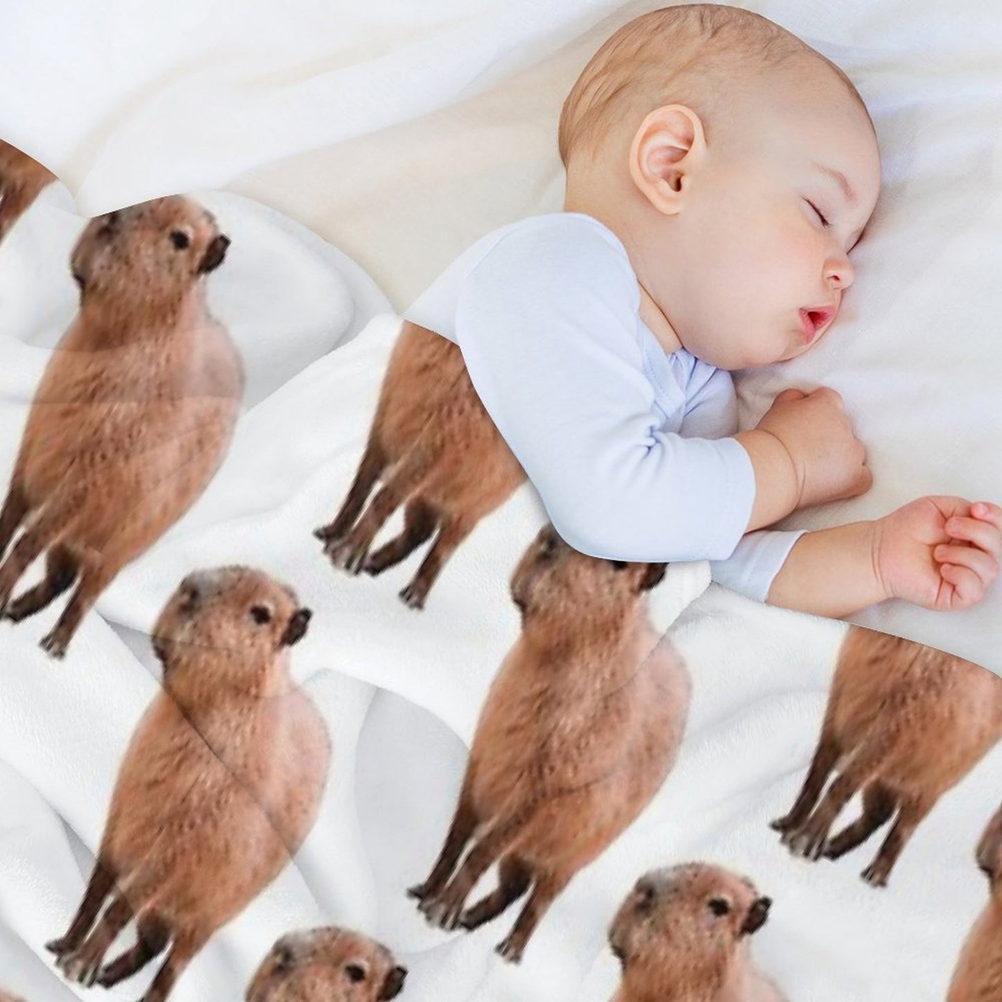 Cute Capybara Throw Blanket