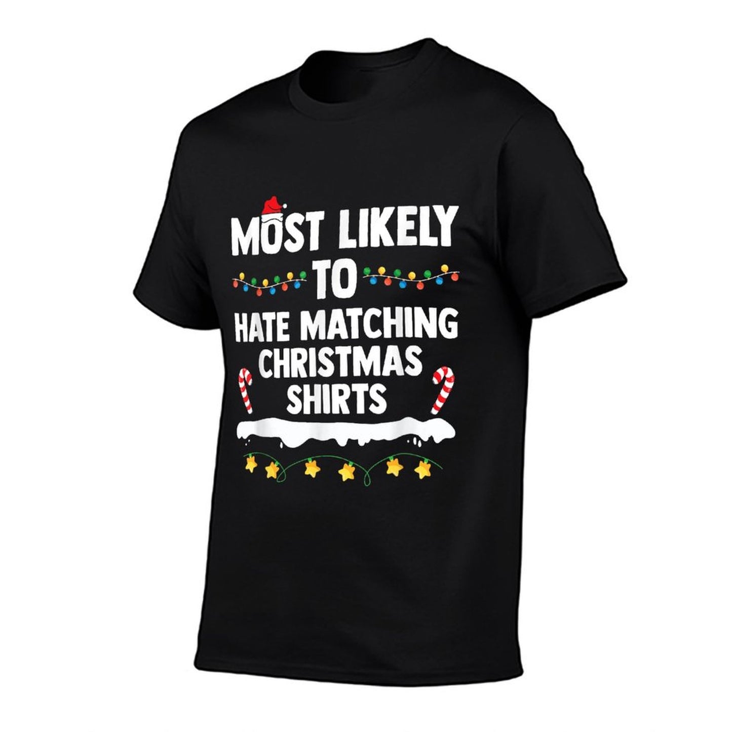 Most Likely To Hate Matching Christmas Xmas Family Group  Polyester Blend T-Shirt