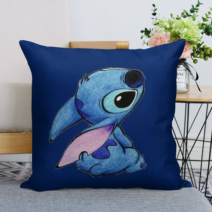 Cute Stitch ! Linen Throw Pillow Cover