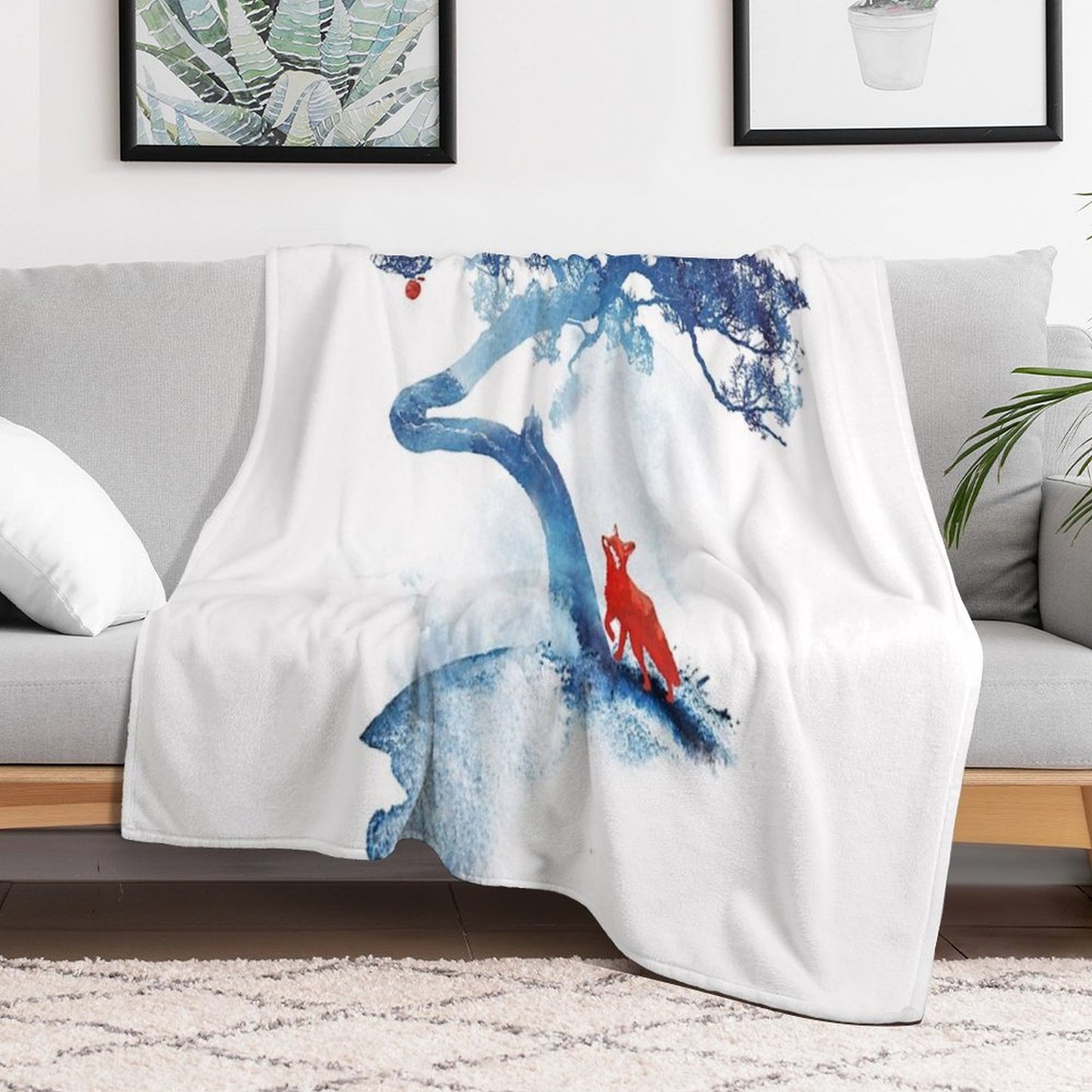 The Last Apple Tree Throw Blanket