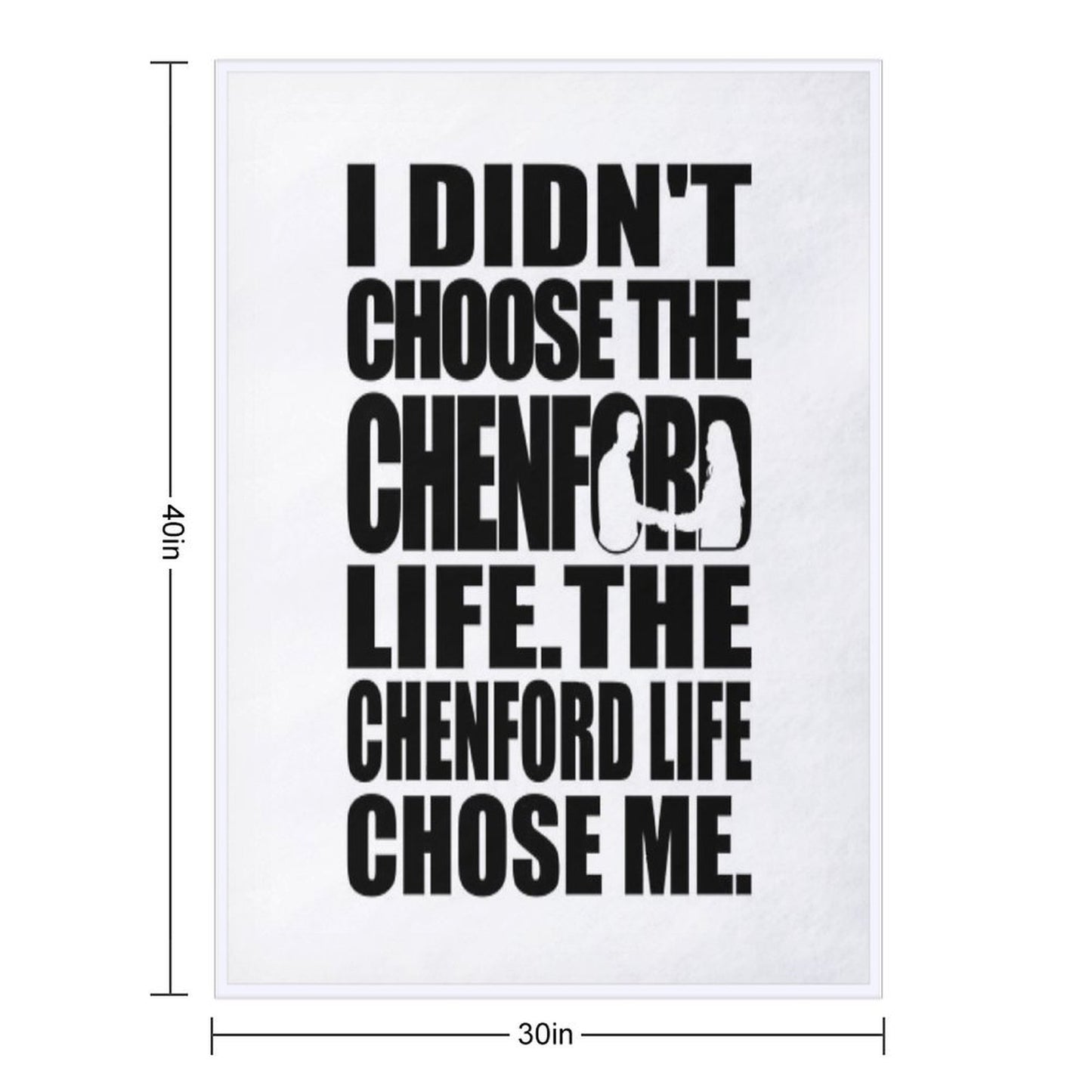 I Didn't Choose The Chenford Life. The Chenford Life Chose Me  The Rookie Throw Blanket