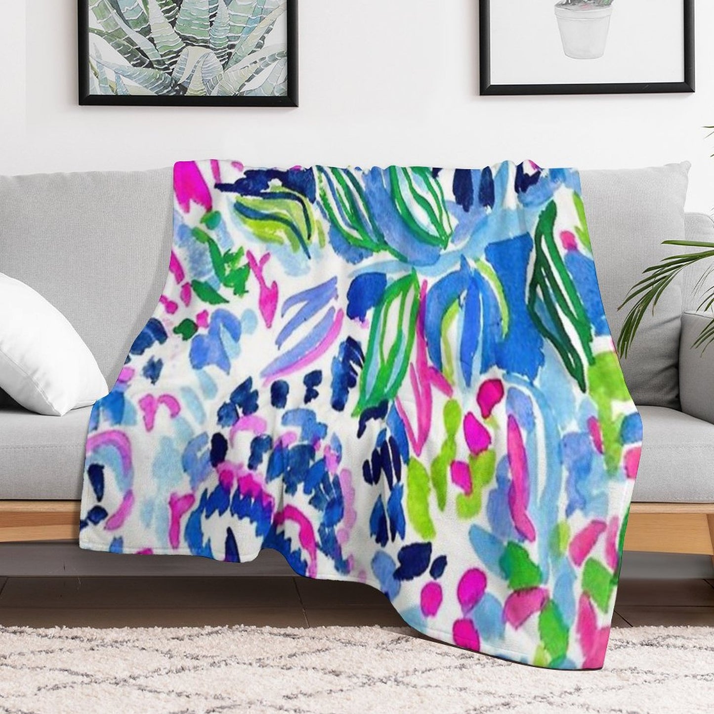 Dont Be Blue Throw Blanket