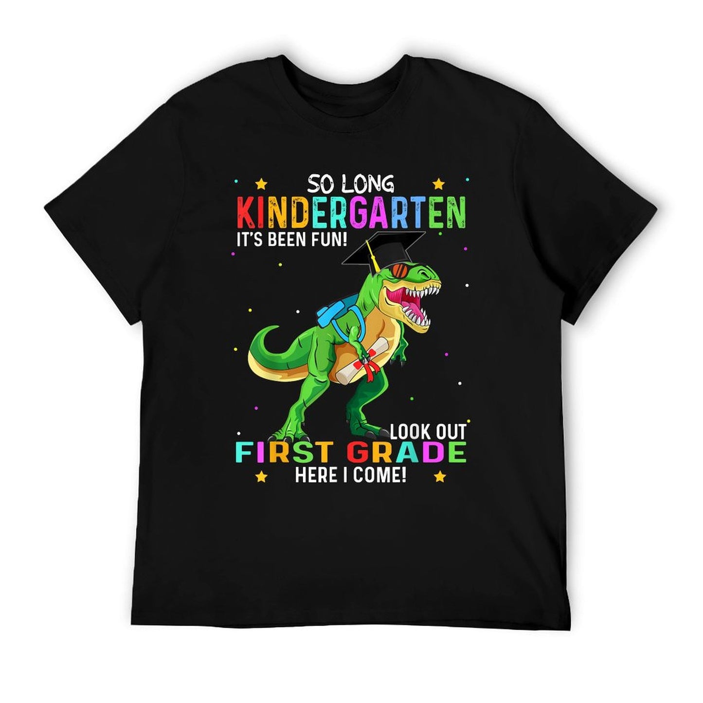 So Long Kindergarten Graduation Class 2025 Dinosaur Kids T-Shirt