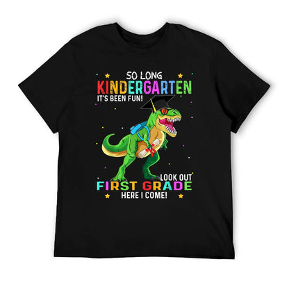 So Long Kindergarten Graduation Class 2025 Dinosaur Kids T-Shirt