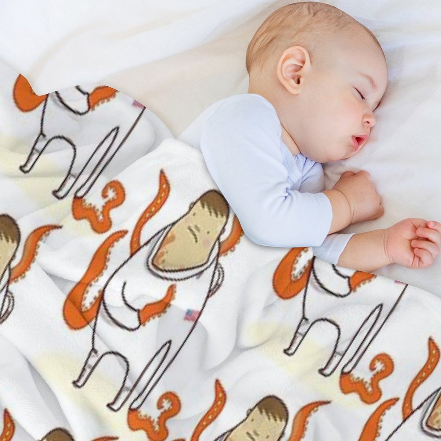 Astronaut - Alien Takeover Throw Blanket