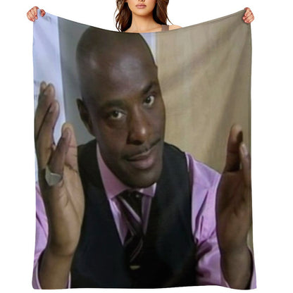 Alan Johnson Peep Show Throw Blanket