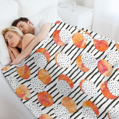 Fruity Orange Throw Blanket