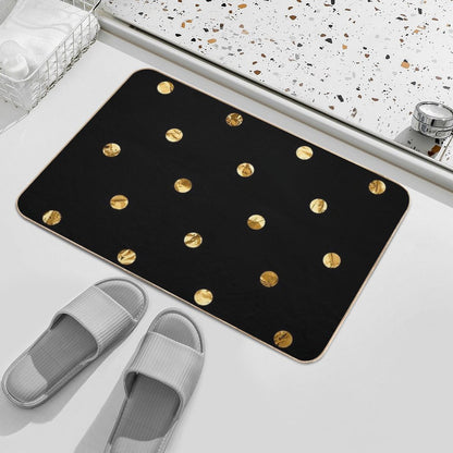 Black & Luxe Confetti Bath Mat
