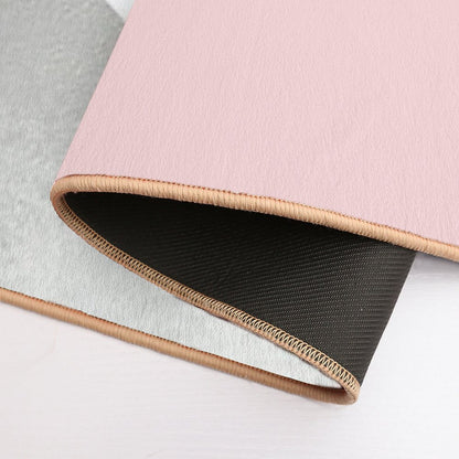 Geometrics - Grey Blush Silver Bath Mat