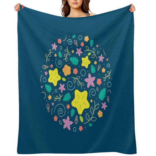 Destiny Pattern - Dark Throw Blanket