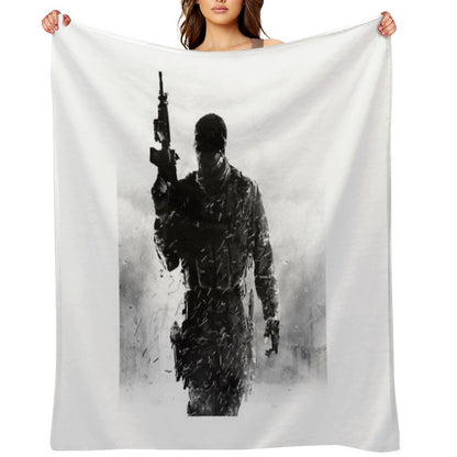 MW2 - Soldier Game Throw Blanket