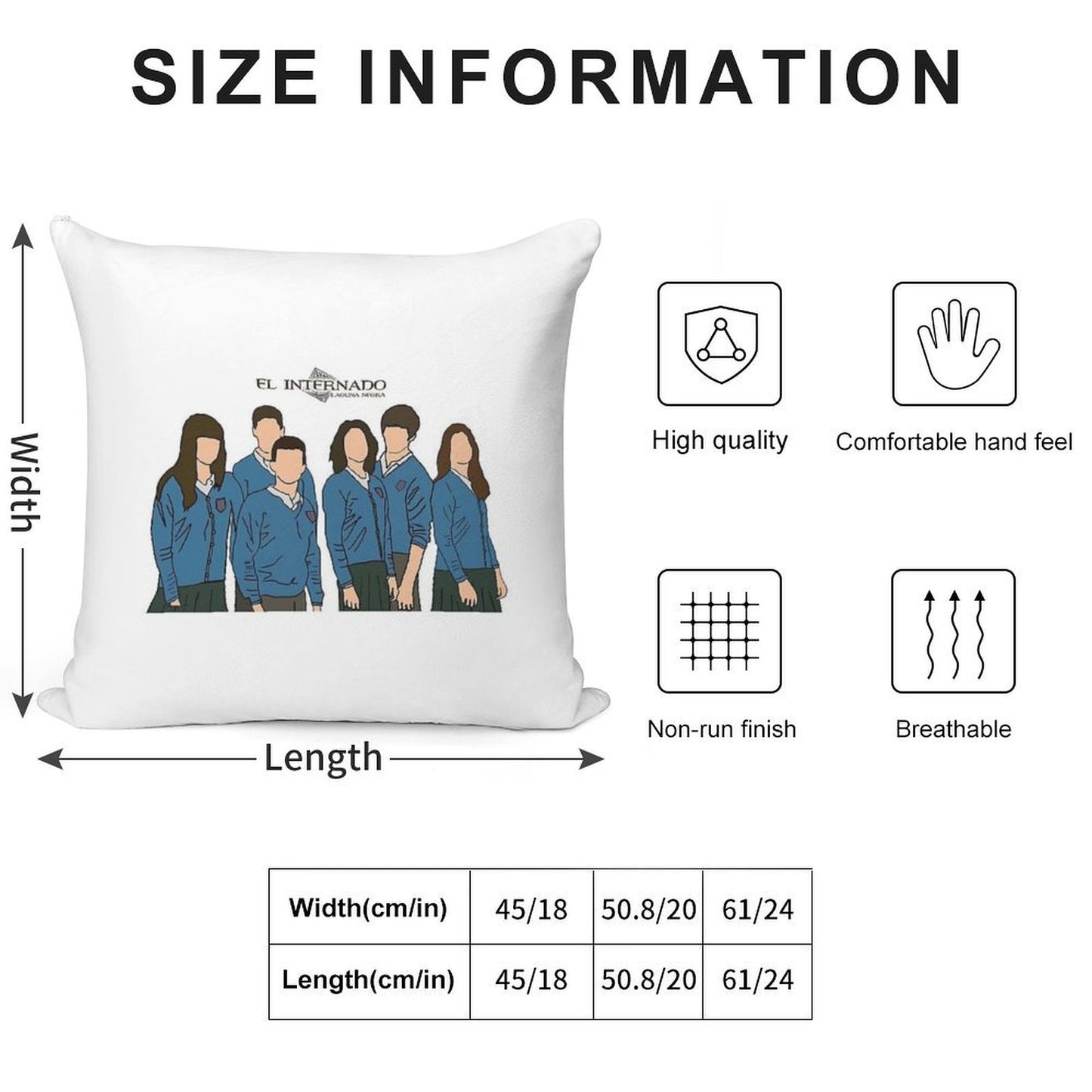 El Internado Soft Durable Construction Throw Pillow