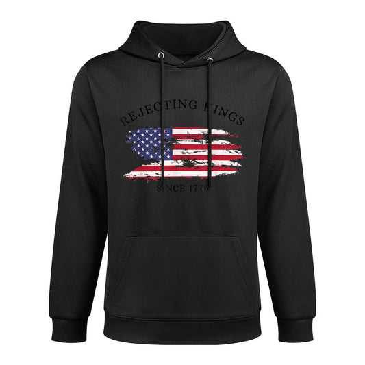 Retro Rejecting Kings Since 1776 Protest Pro Democracy All-Day Comfort Hoodie