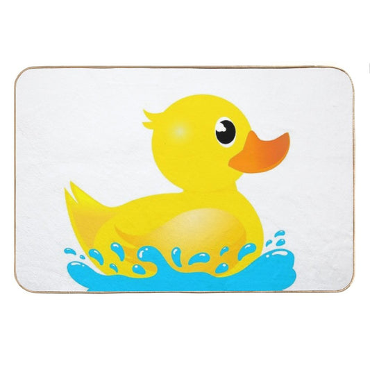 Yellow Rubber Duck & Splash Bath Mat
