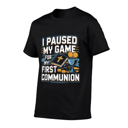My First Communion Video Game Controllers Boys Girls T-Shirt