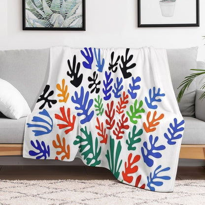 Matisse Floral Pattern #1 Throw Blanket
