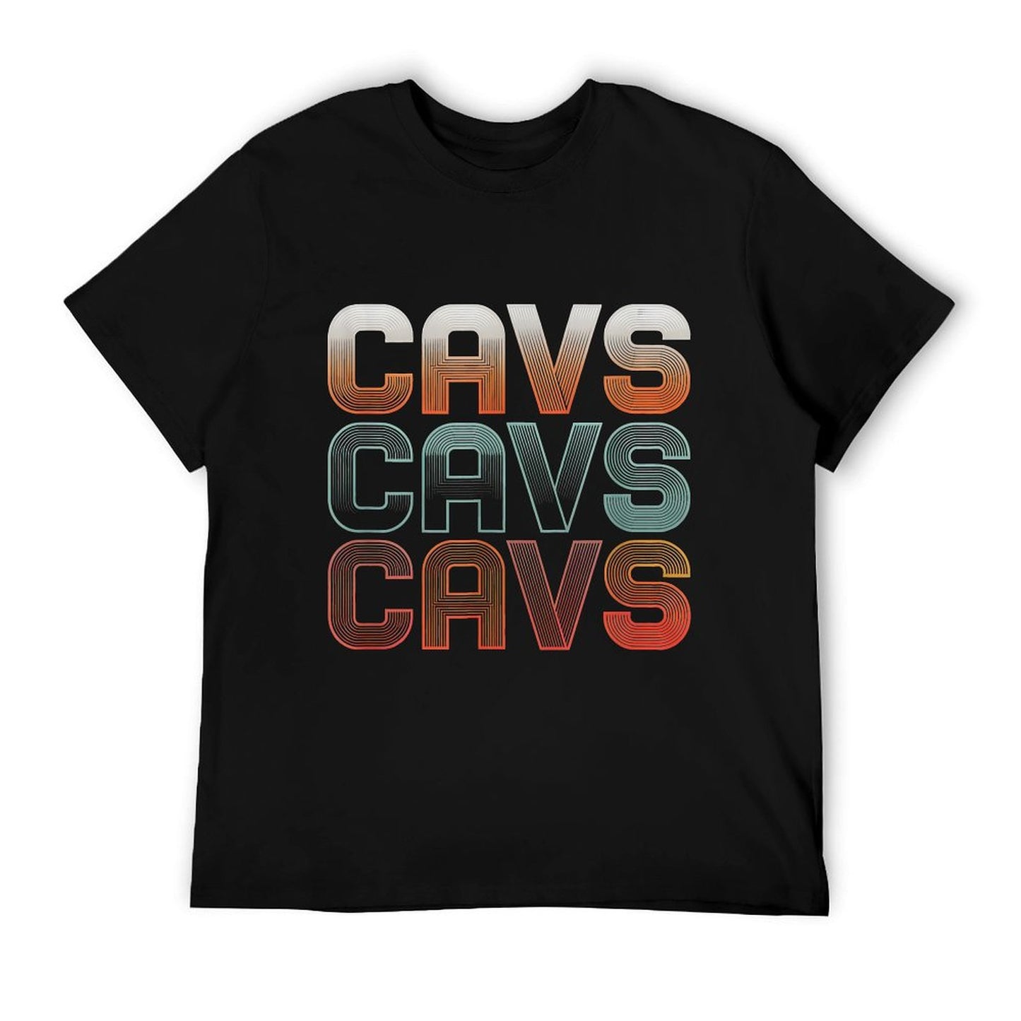 Love Heart Cavs Grunge Vintage Style Black Cavs T-Shirt